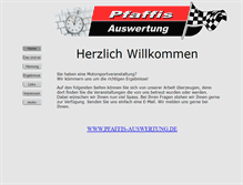 Tablet Screenshot of pfaffis-auswertung.de